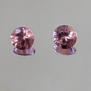 Pink zircon gemstone